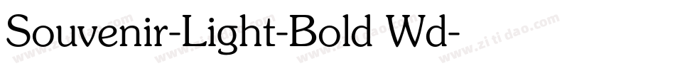 Souvenir-Light-Bold Wd字体转换